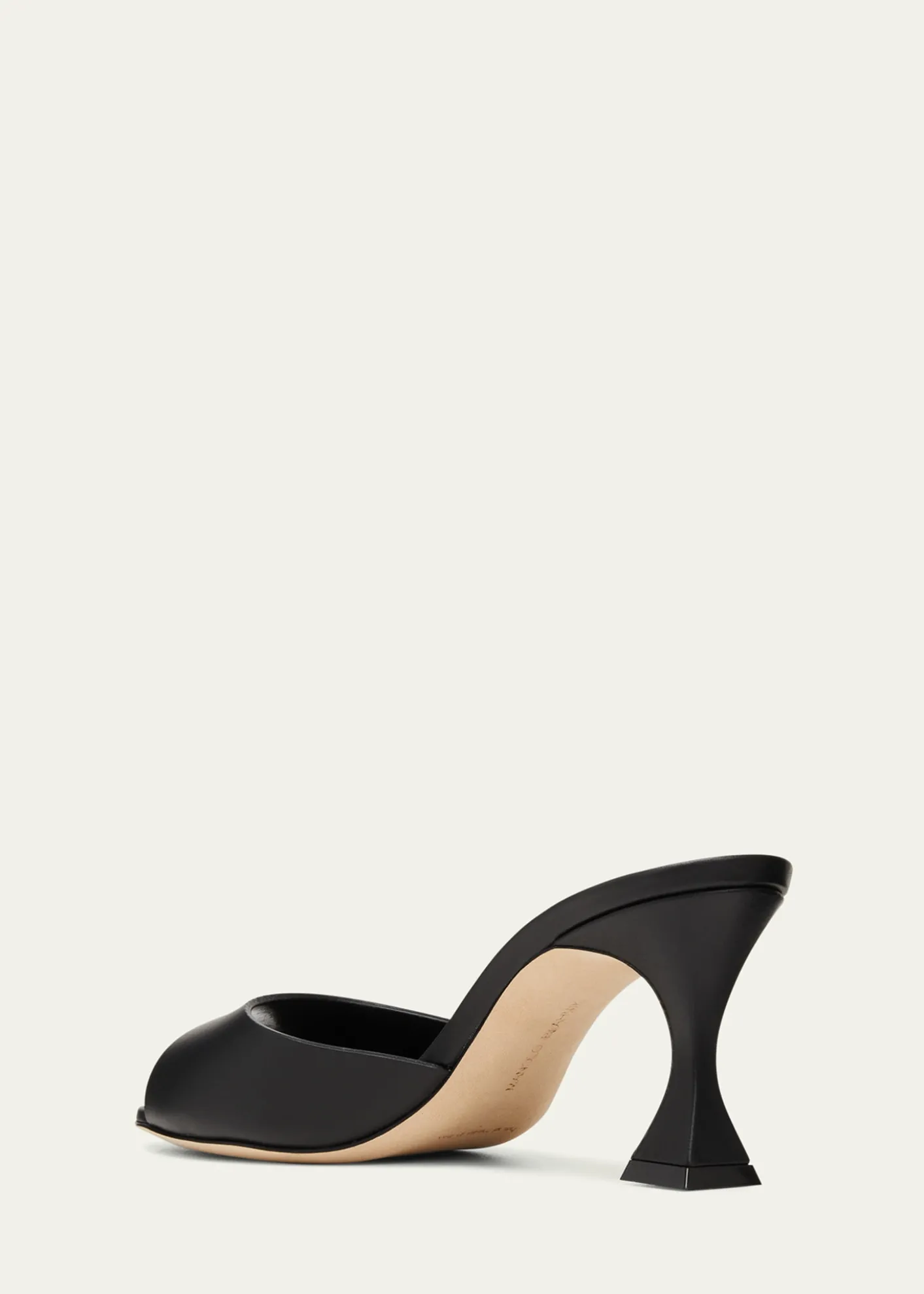 Manolo BlahnikJadarona Leather Mule Sandals