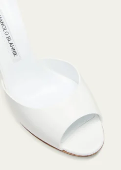 Manolo BlahnikJadarona Leather Mule Sandals