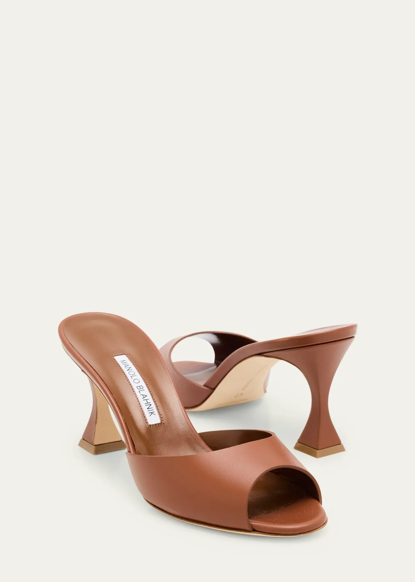 Manolo BlahnikJadarona Leather Mule Sandals