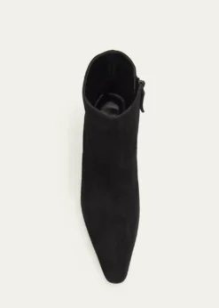 Manolo BlahnikJaima Suede Side-Zip Ankle Boots