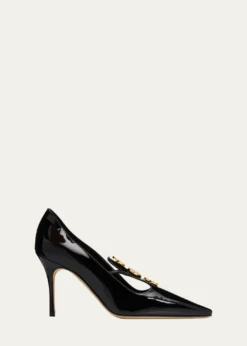 Manolo BlahnikKhafre 85mm Leather Pumps