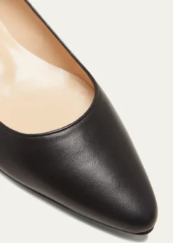 Manolo BlahnikLanza BB Lambskin Ballerina Flats