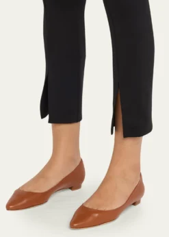 Manolo BlahnikLanza BB Lambskin Ballerina Flats