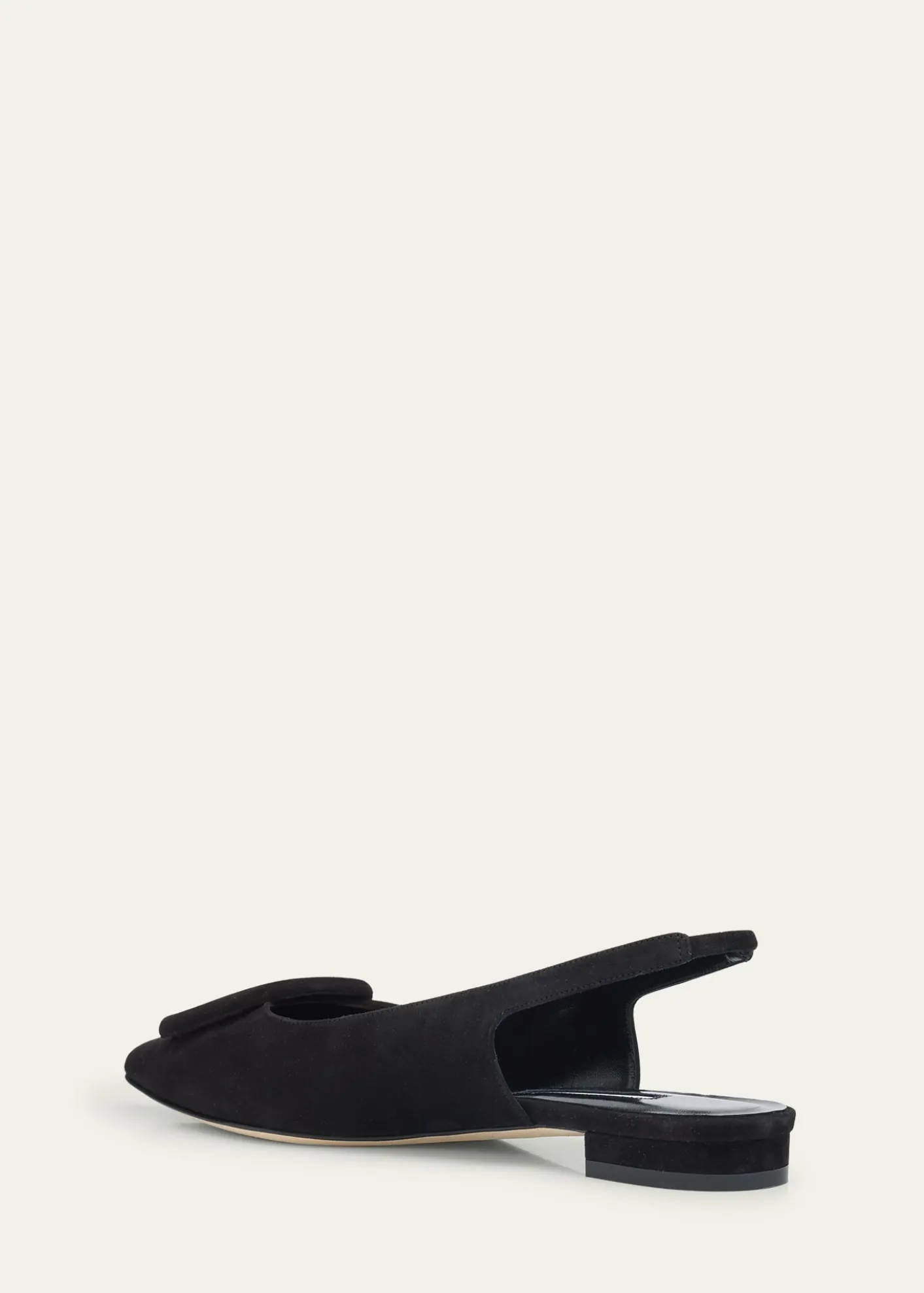Manolo BlahnikMaylura Suede Slingback Ballerina Flats