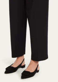 Manolo BlahnikMaylura Suede Slingback Ballerina Flats