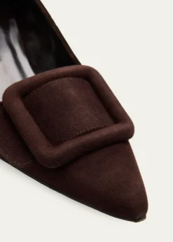 Manolo BlahnikMaysale Suede Buckle Pumps