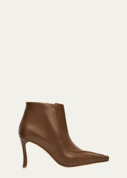 Manolo BlahnikMilleta 90mm Leather Ankle Boots