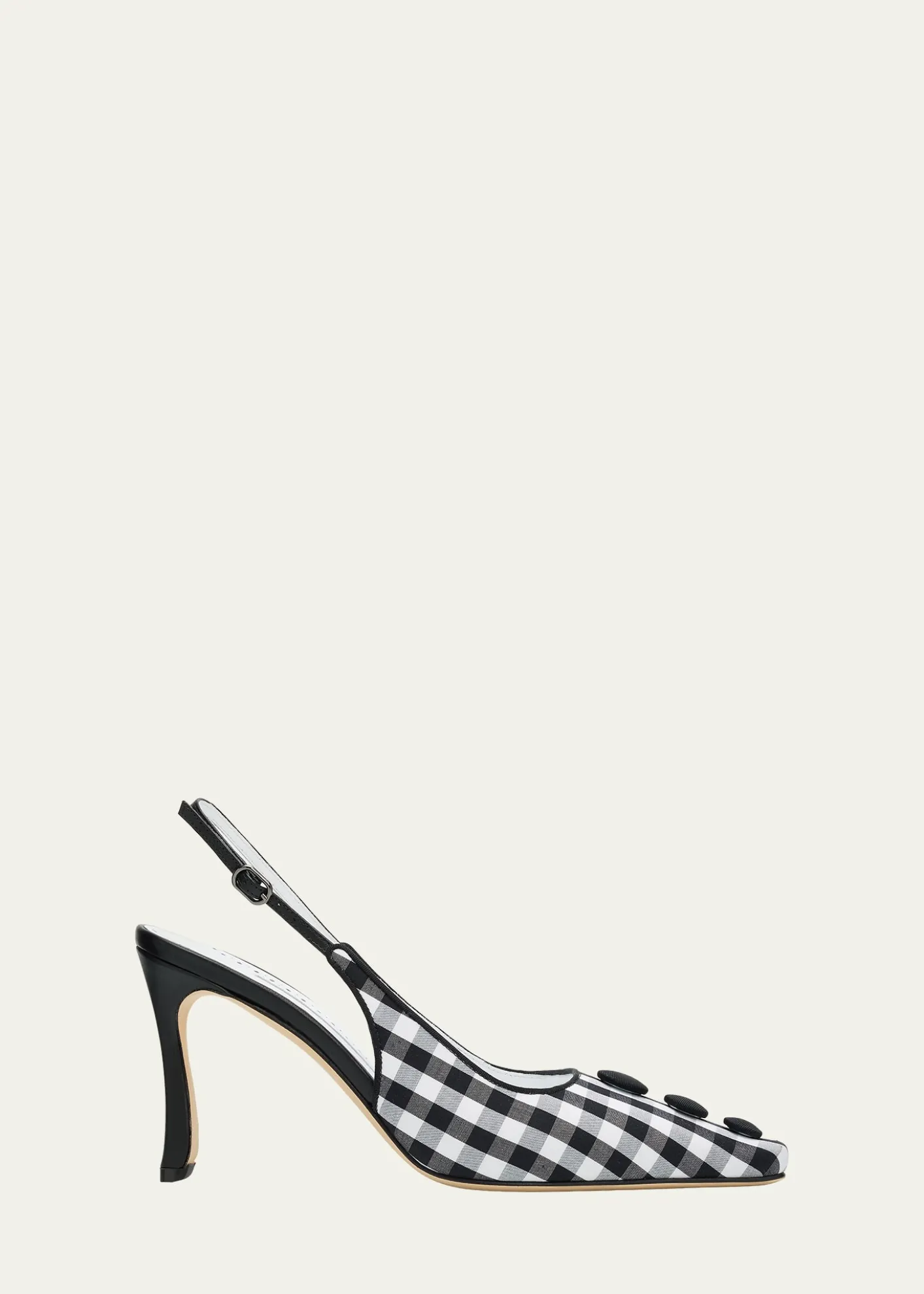 Manolo Blahnik90mm Alexa Gingham Slingback Pumps