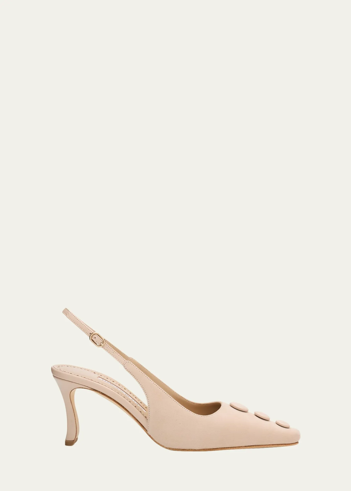 Manolo Blahnik70mm Alexapla Suede Slingback Pumps