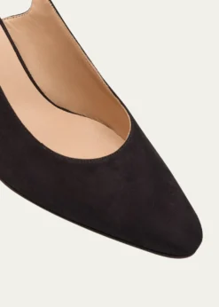 Manolo Blahnik50mm Allurasa Suede Slingback Pump