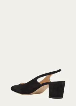 Manolo Blahnik50mm Allurasa Suede Slingback Pump