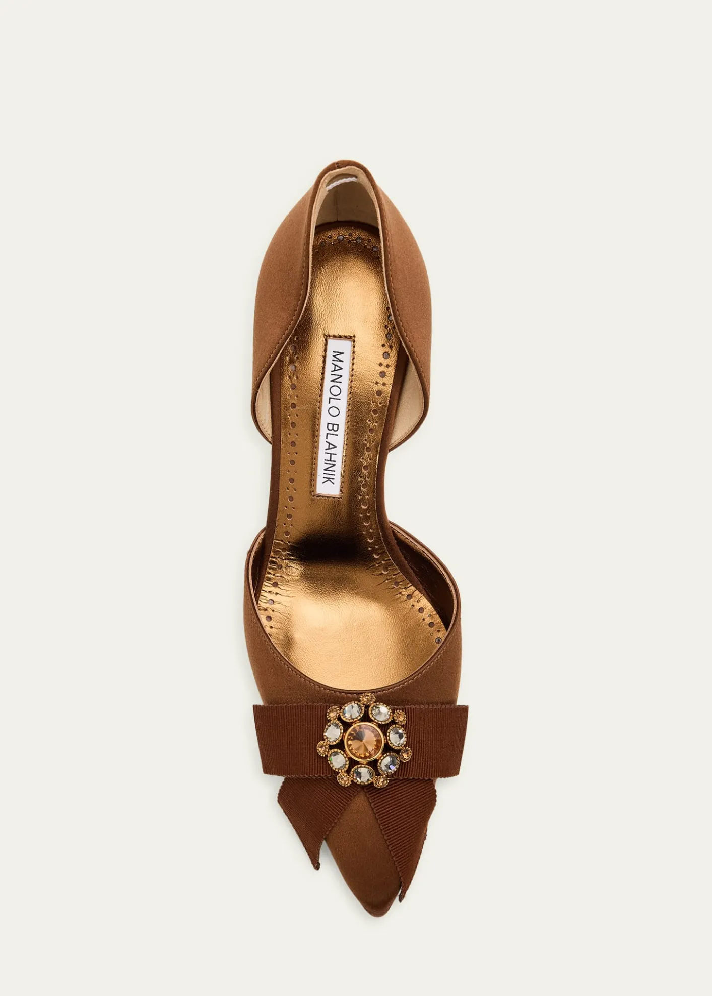 Manolo Blahnik70mm Apidosa Embellished Satin Bow Pumps