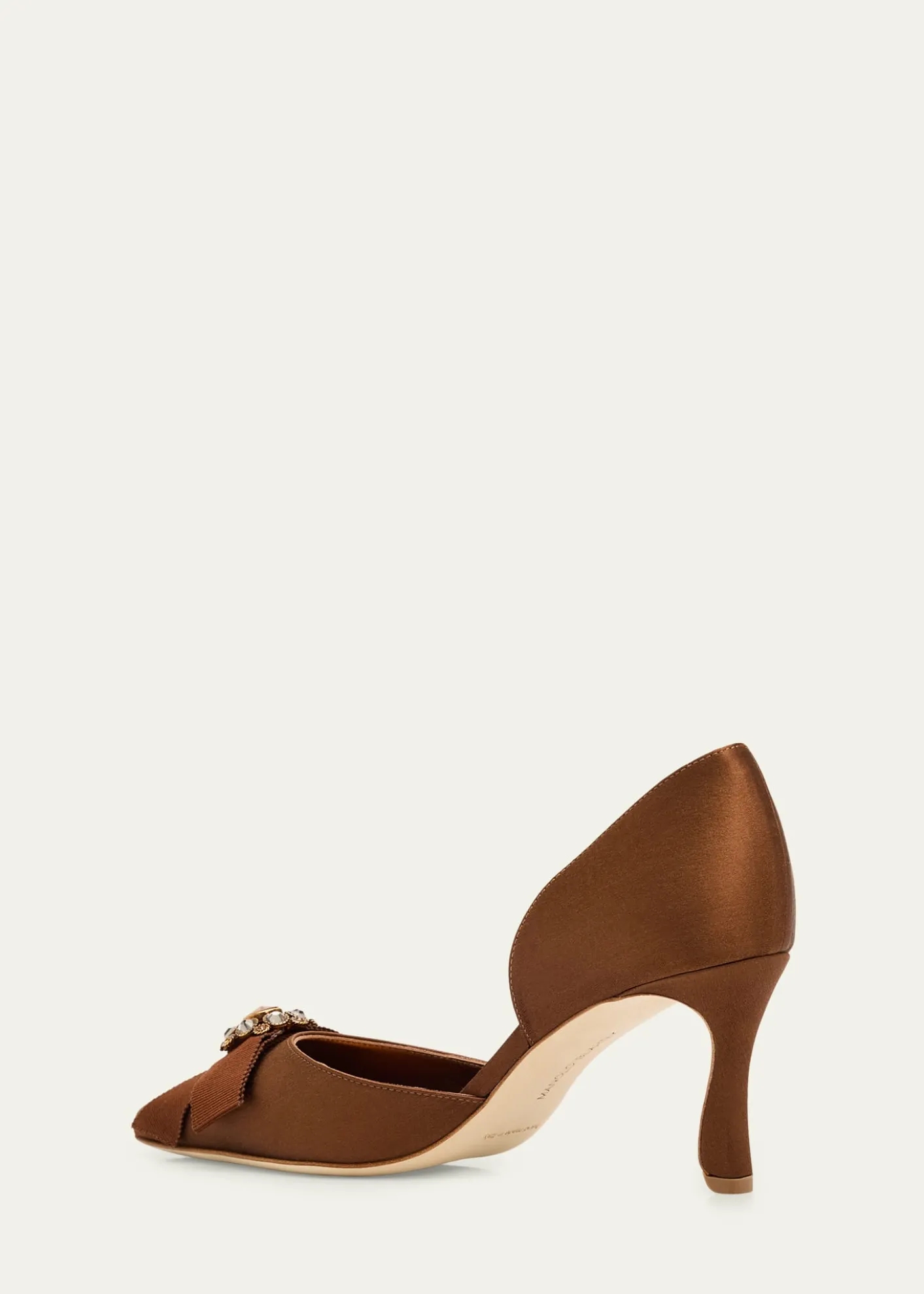 Manolo Blahnik70mm Apidosa Embellished Satin Bow Pumps
