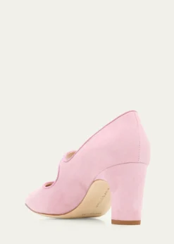 Manolo Blahnik70 mm Campariba Kid Suede Pumps