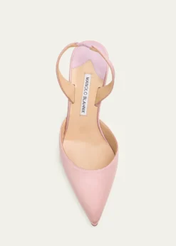 Manolo Blahnik70mm Carolyne Satin Slingback Pumps