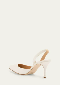 Manolo Blahnik70mm Carolyne Satin Slingback Pumps