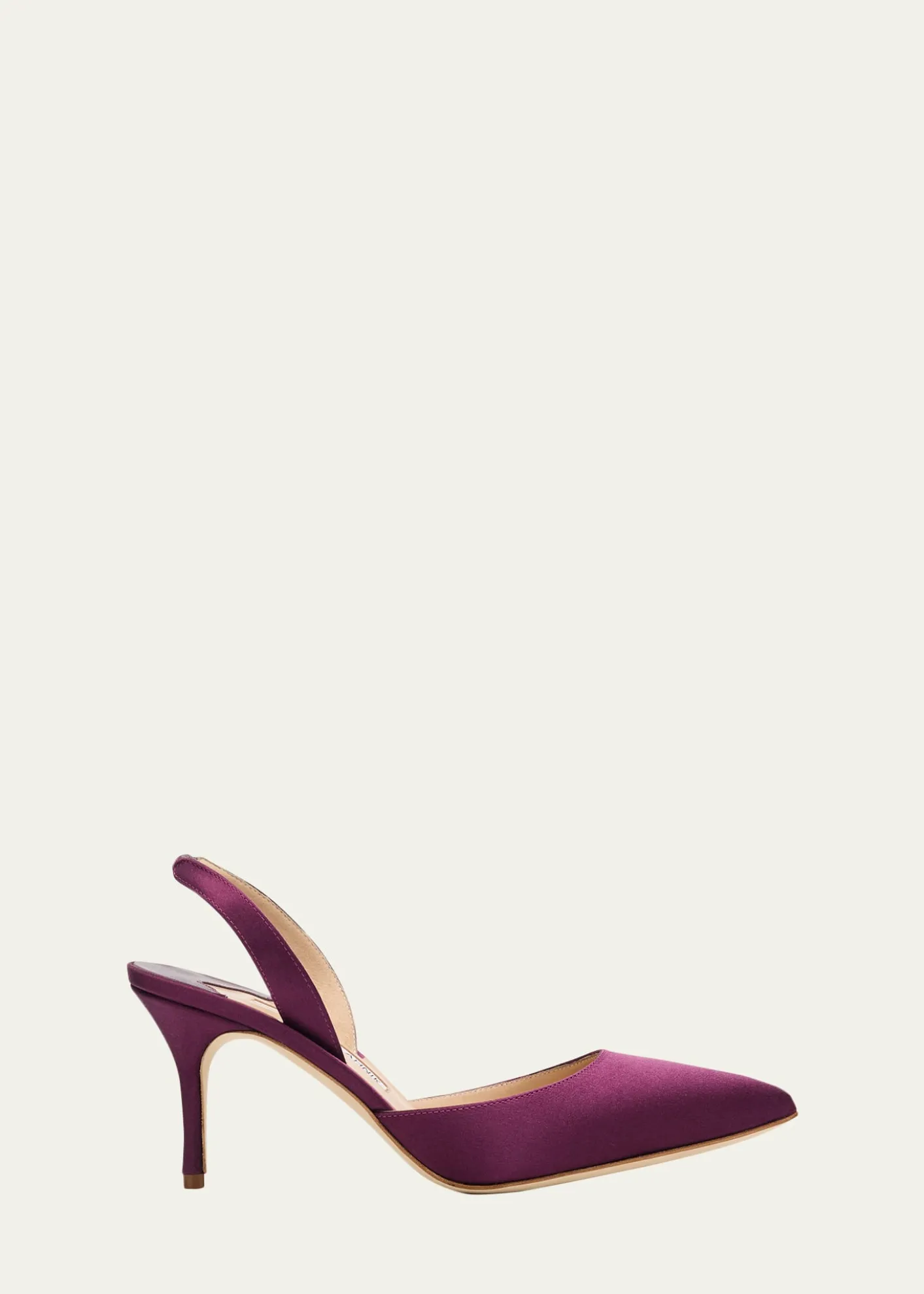 Manolo Blahnik70mm Carolyne Satin Slingback Pumps