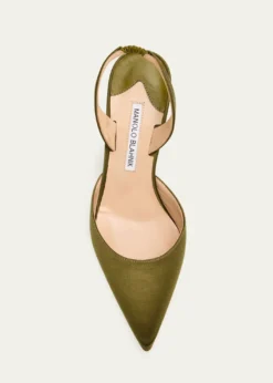 Manolo Blahnik70mm Carolyne Satin Slingback Pumps