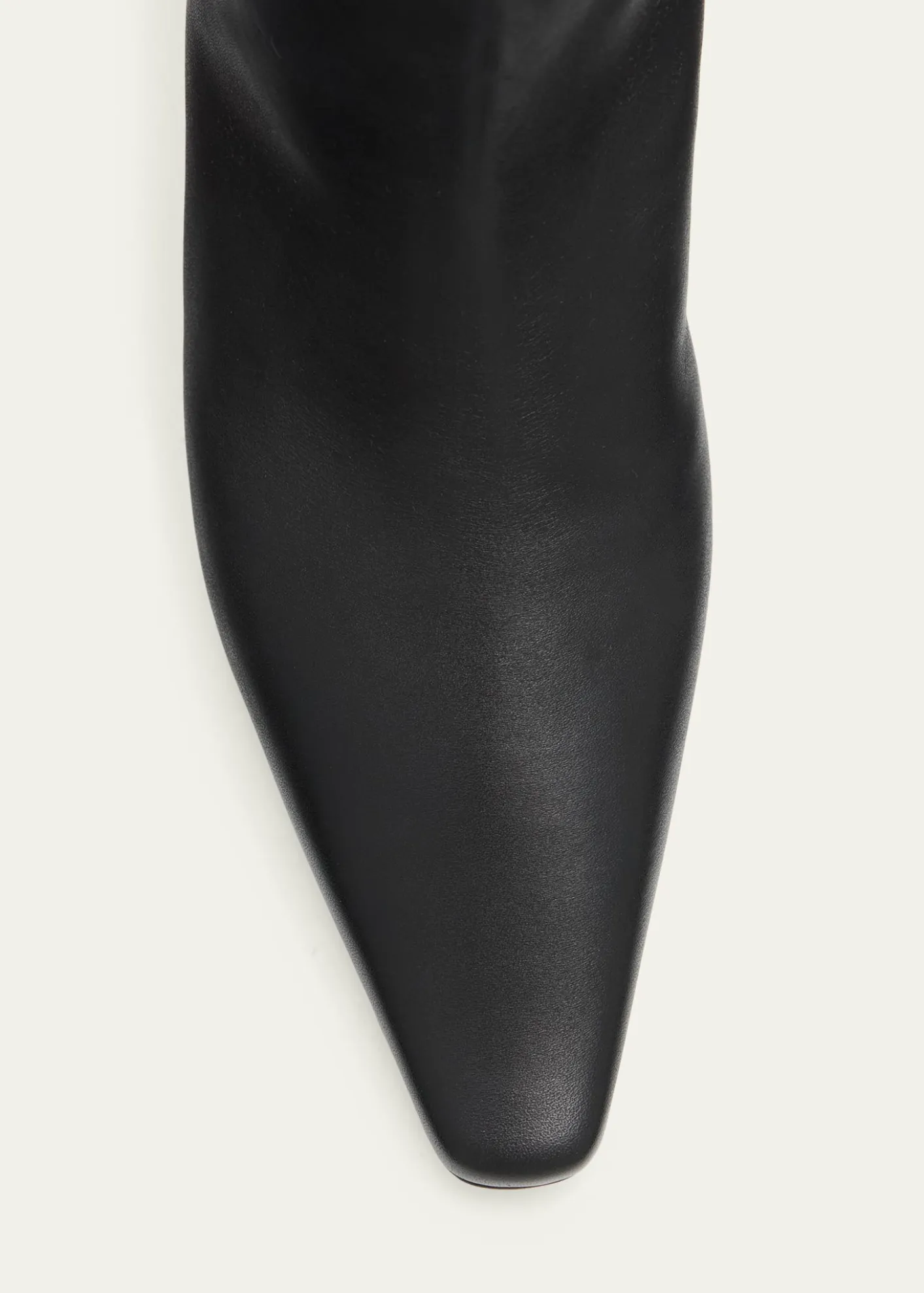 Manolo Blahnik50mm Leather Knee-High Low-Heel Boots