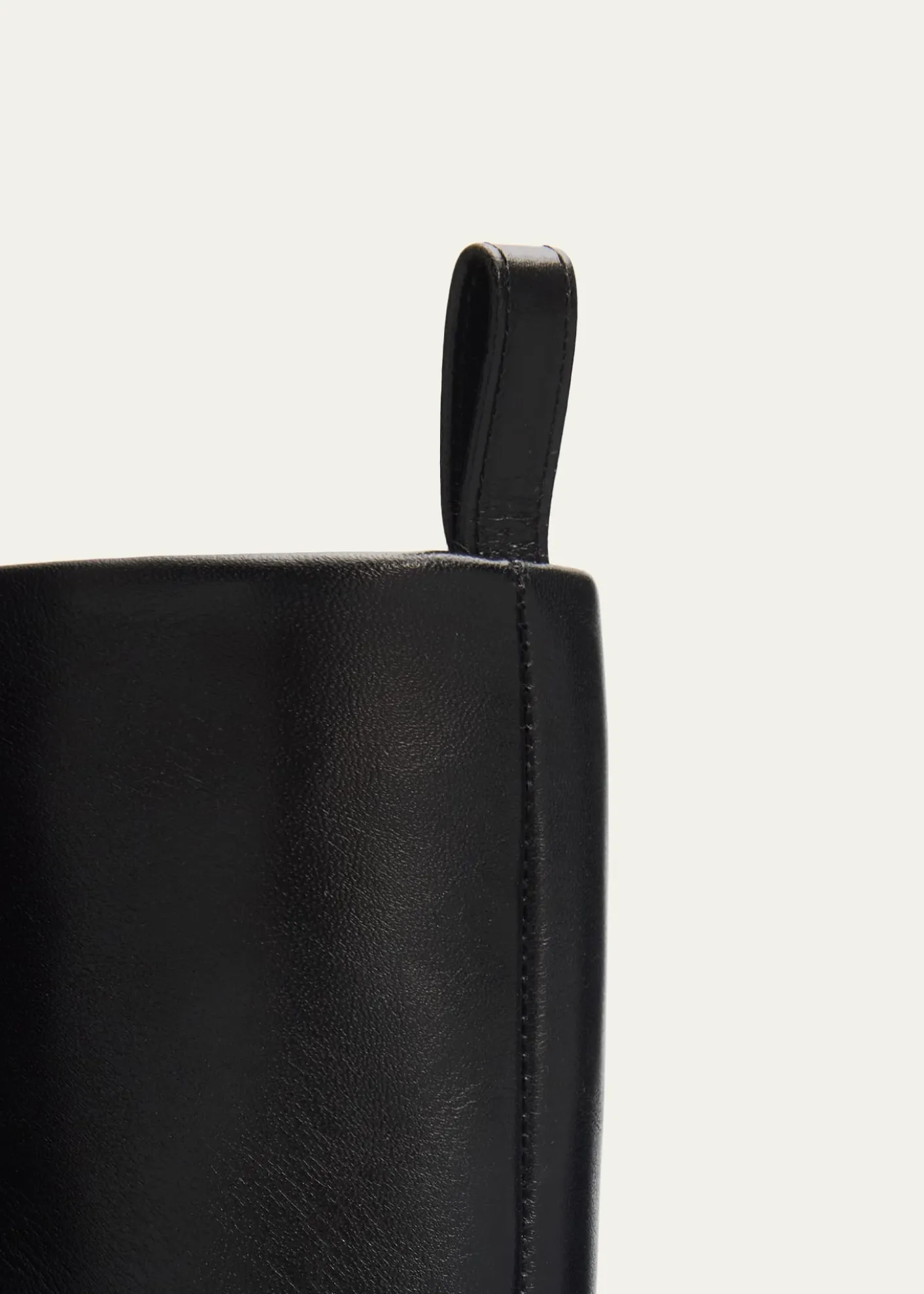 Manolo Blahnik50mm Leather Knee-High Low-Heel Boots