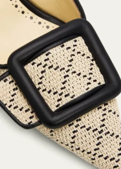 Manolo Blahnik70mm Mayslibi Raffia Slingback Pumps