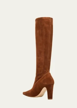 Manolo Blahnik90mm Pavisco Suede Knee-High Boots