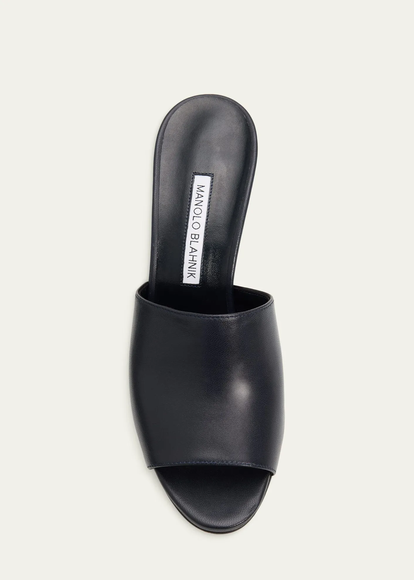 Manolo Blahnik70mm Rapallabar Open-Toe Leather Mules