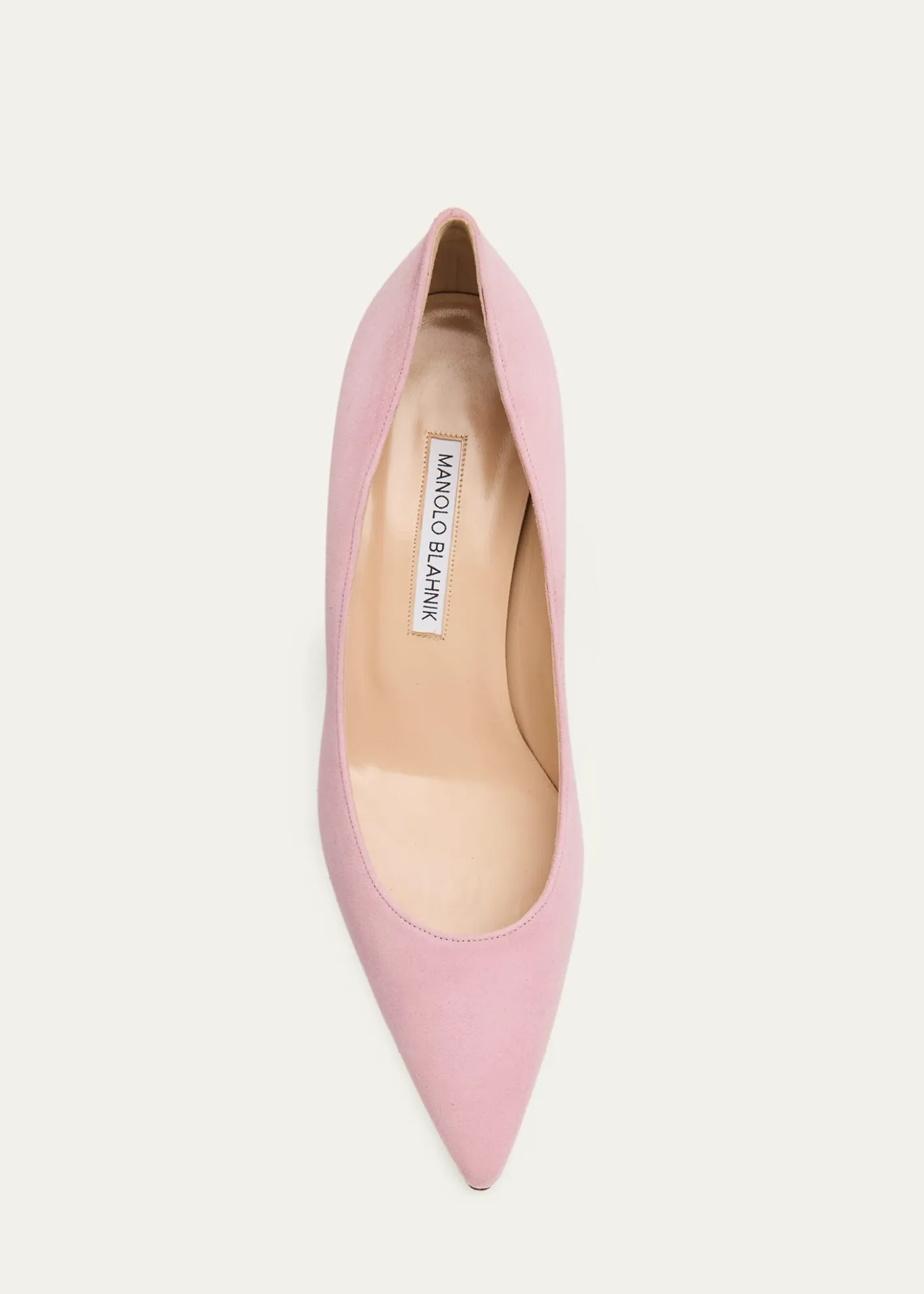 Manolo Blahnik50mm Srila Suede Kitten Heel Pumps