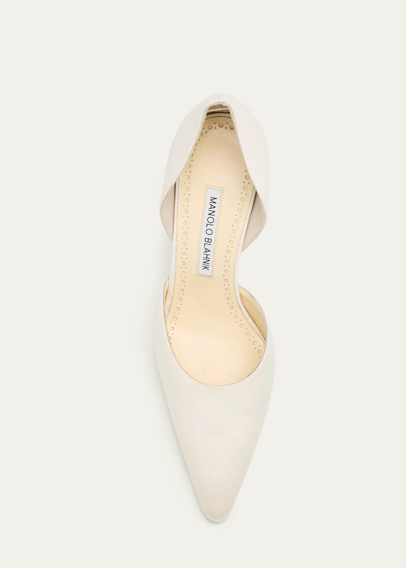 Manolo Blahnik90mm Taylerbinu Satin Pointed-Toe Pumps