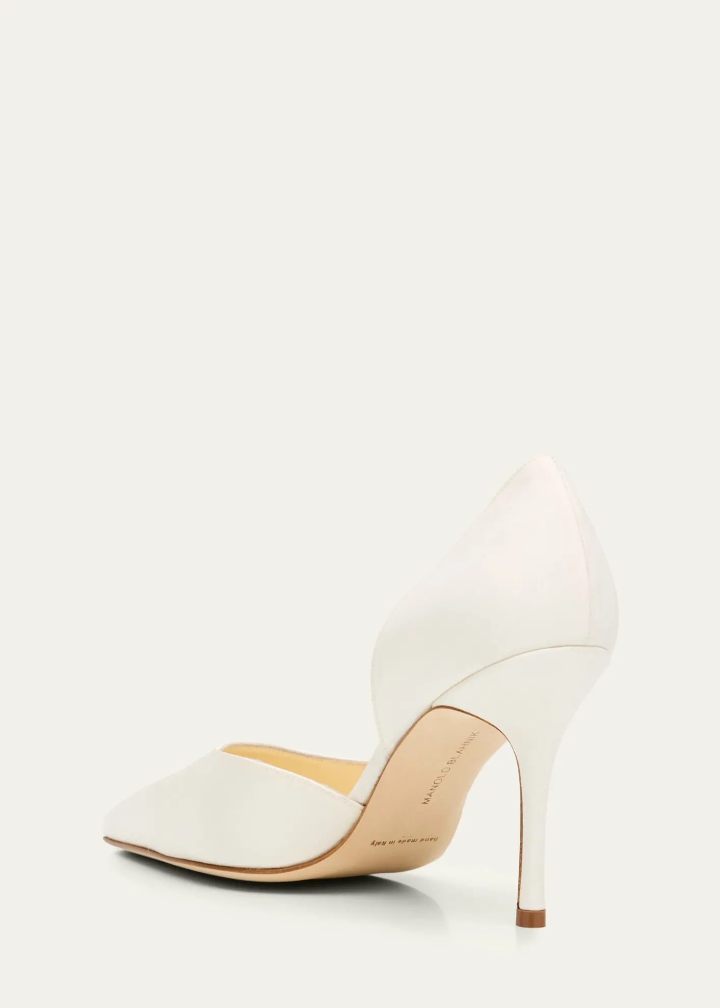 Manolo Blahnik90mm Taylerbinu Satin Pointed-Toe Pumps