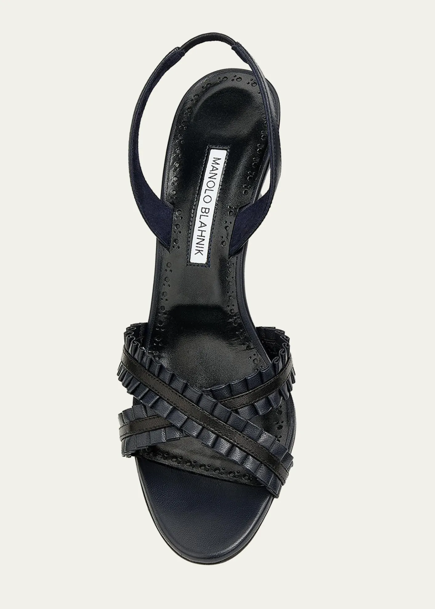 Manolo Blahnik70mm Volusan Leather Slingback Pumps