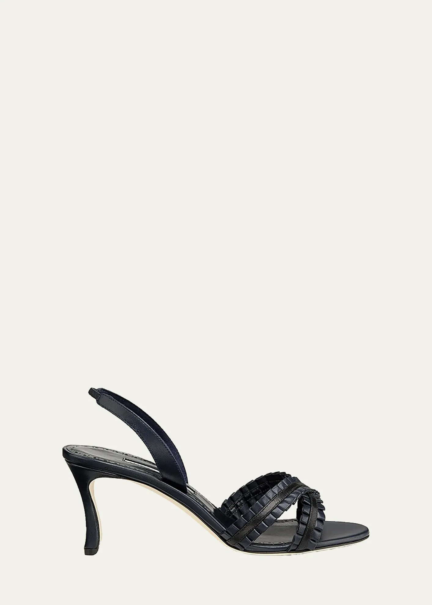 Manolo Blahnik70mm Volusan Leather Slingback Pumps