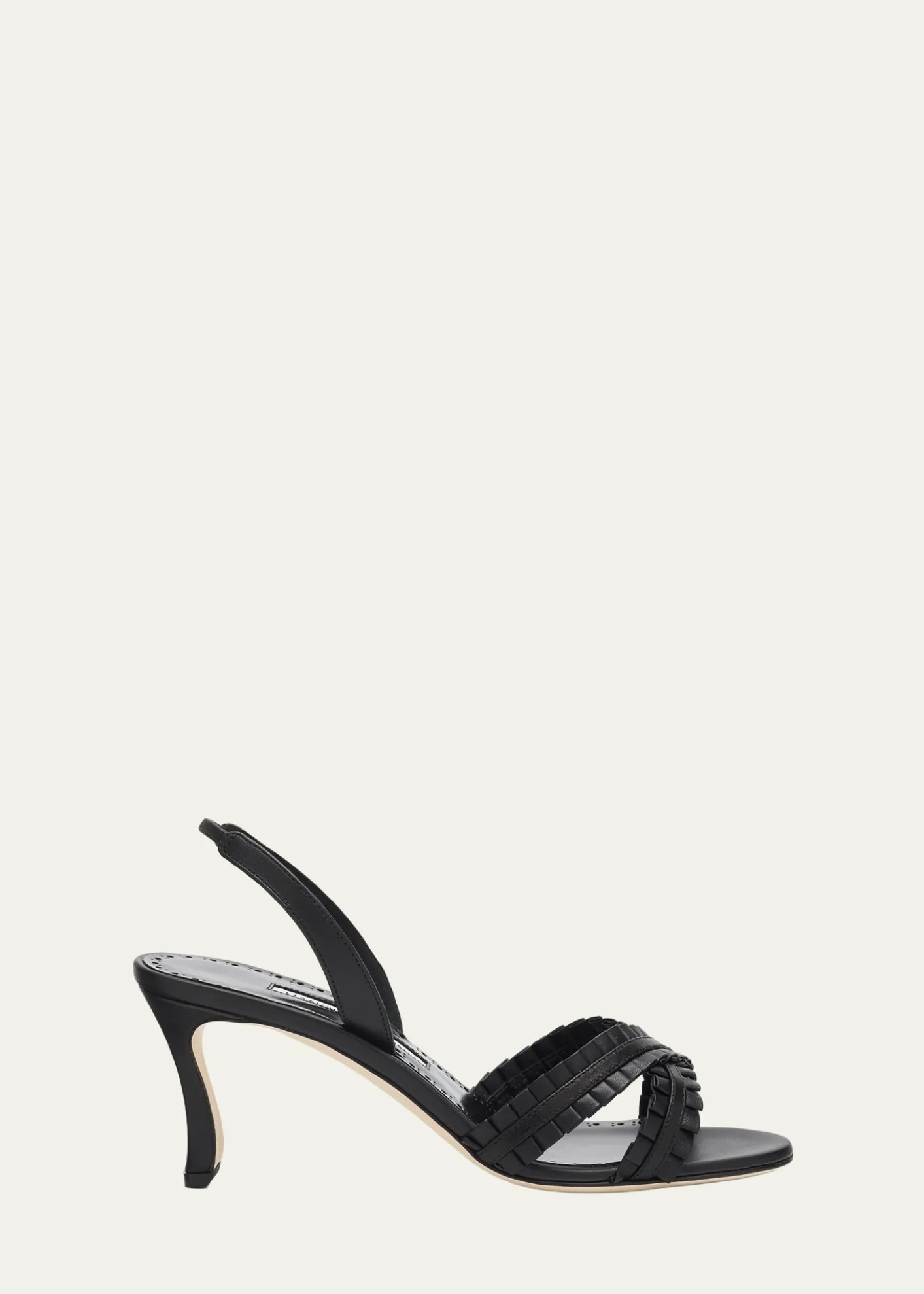 Manolo Blahnik70mm Volusan Leather Slingback Pumps