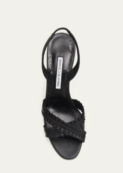 Manolo Blahnik70mm Volusan Leather Slingback Pumps