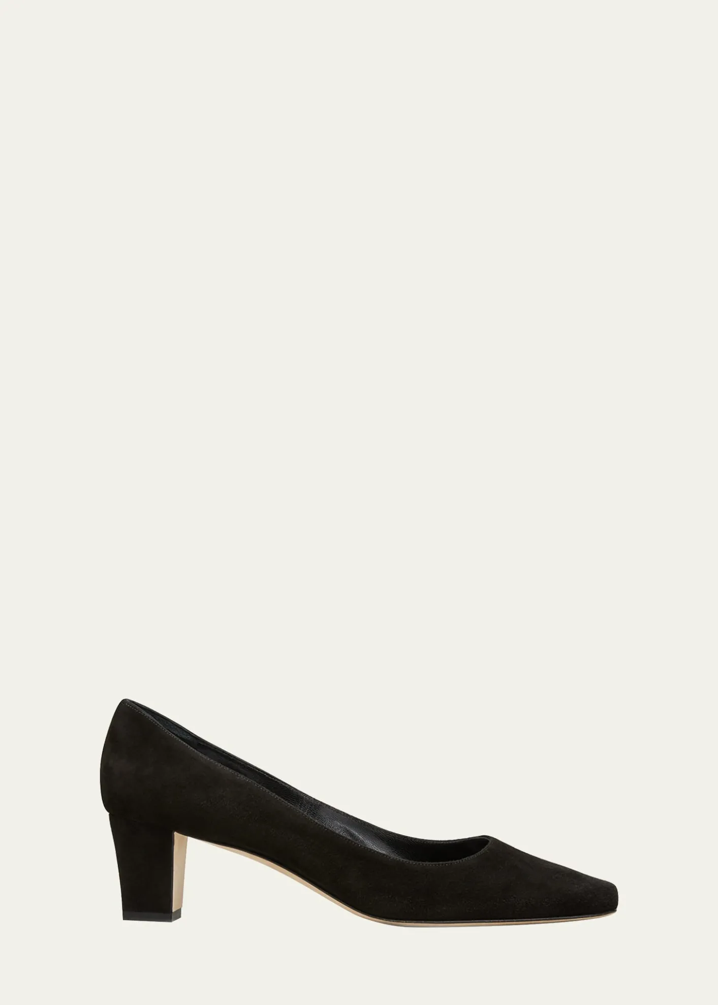 Manolo BlahnikOkkatopla Suede Block-Heel Pump