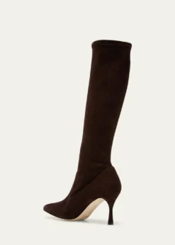 Manolo BlahnikPamfilo Suede Stiletto Tall Boots