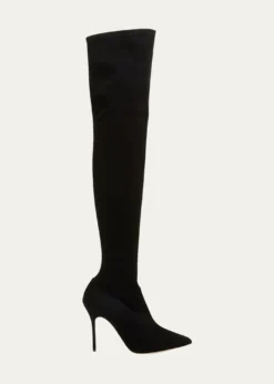 Manolo BlahnikPaschalarehi Suede Over-The-Knee Boots