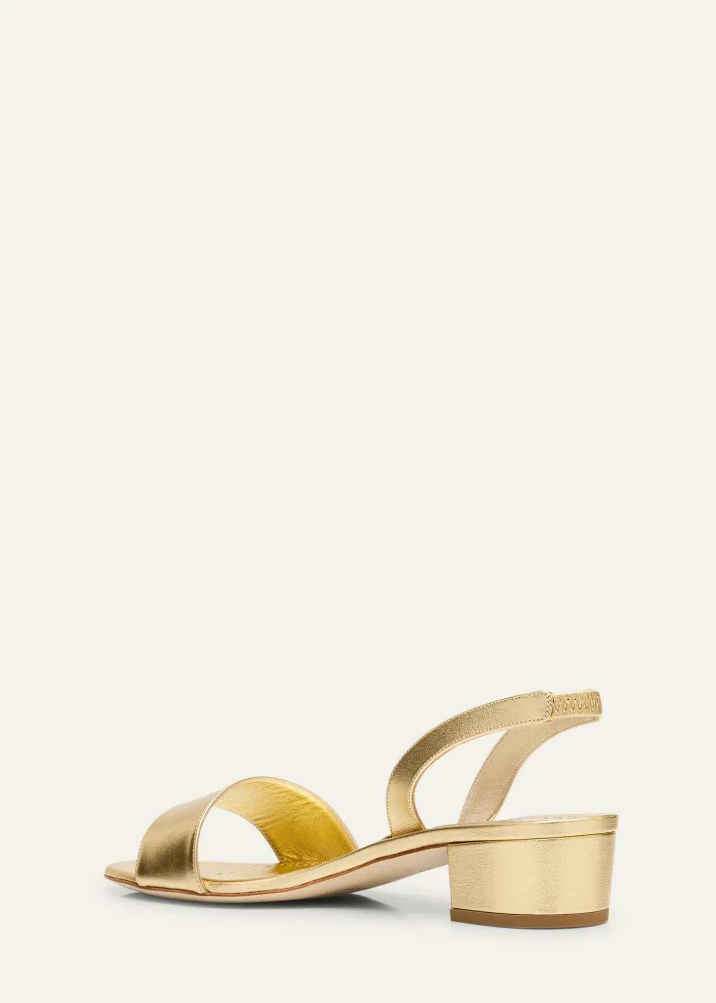 Manolo BlahnikPatopia Metallic Slingback Sandals