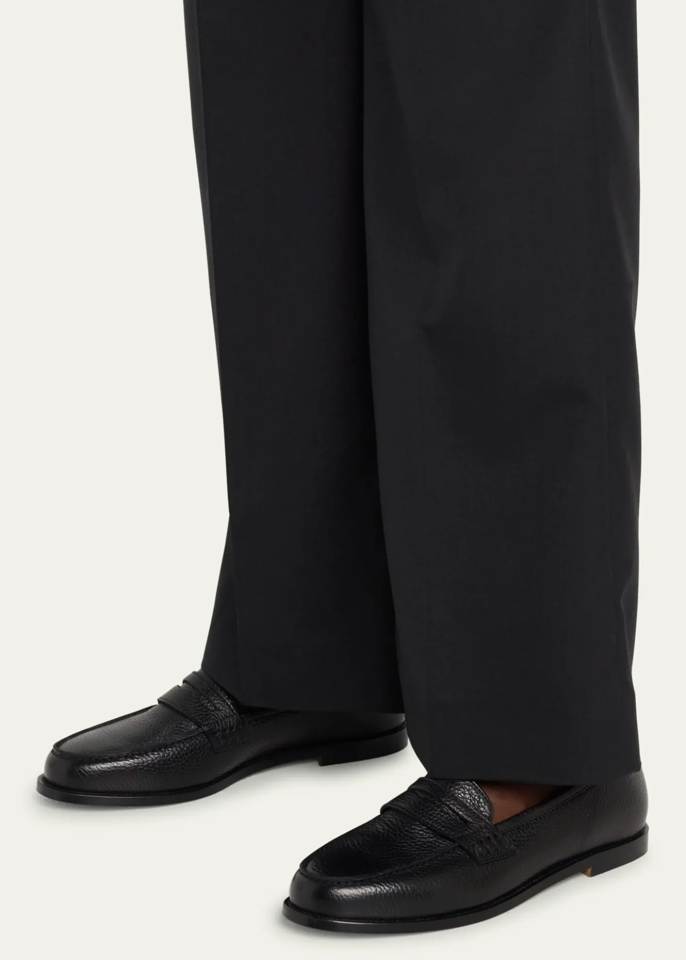 Manolo BlahnikPerrita Leather Penny Loafers