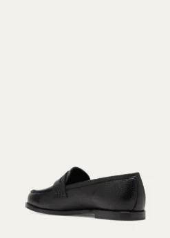 Manolo BlahnikPerrita Leather Penny Loafers