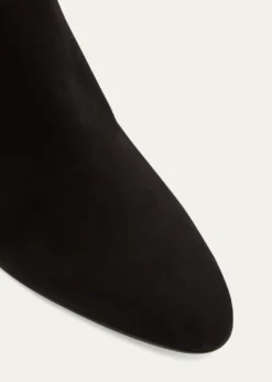 Manolo BlahnikPitana Suede Block-Heel Knee Boots