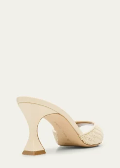Manolo BlahnikRaffia Jadara Slide Sandals