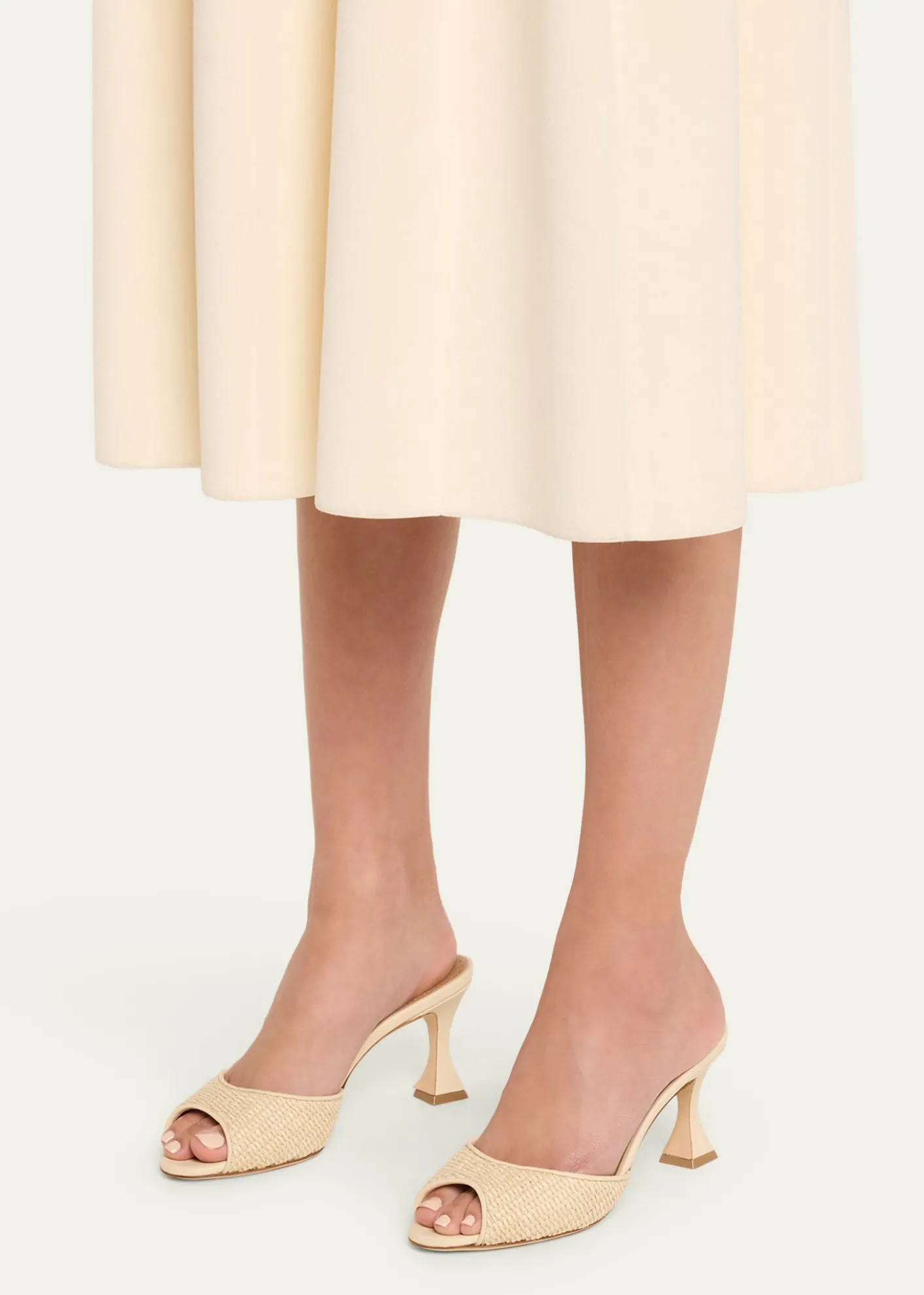 Manolo BlahnikRaffia Jadara Slide Sandals