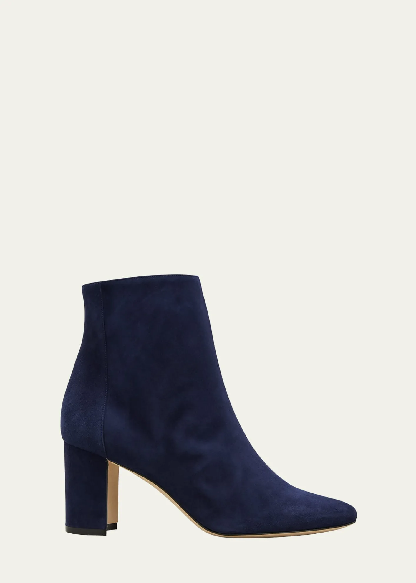Manolo BlahnikRosie Suede Zip Ankle Booties
