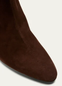 Manolo BlahnikRosie Suede Zip Ankle Booties
