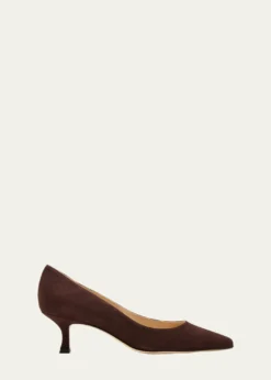 Manolo BlahnikSrila Suede Stiletto Pumps