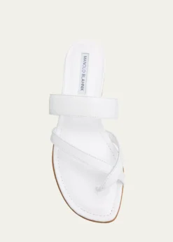 Manolo BlahnikSusa Flat Leather Sandals