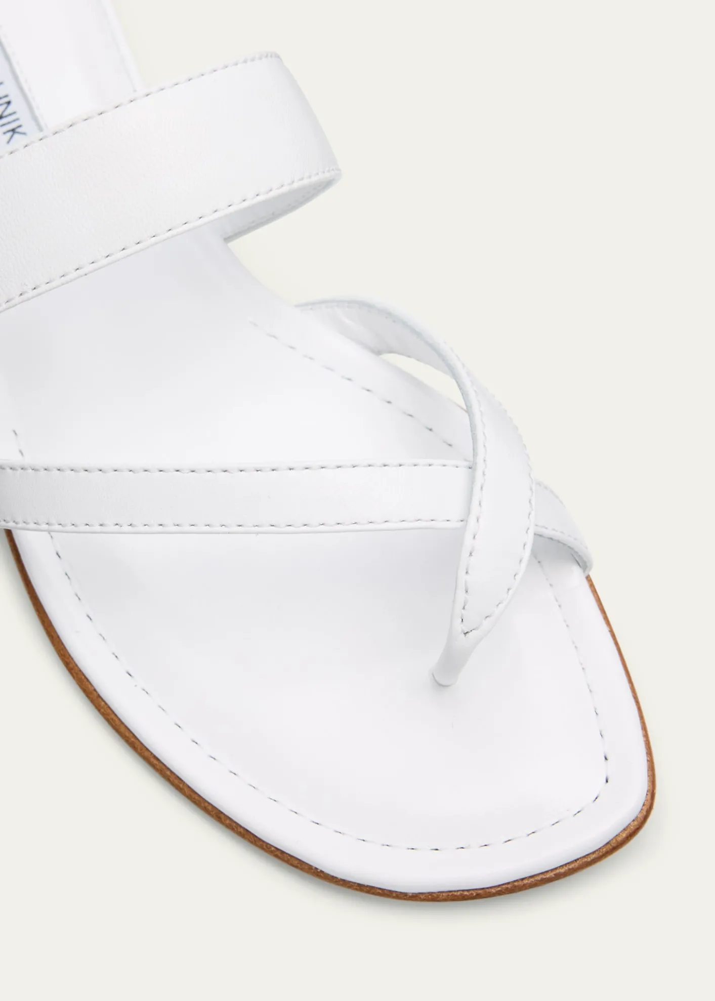 Manolo BlahnikSusa Flat Leather Sandals