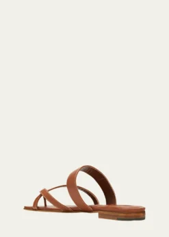 Manolo BlahnikSusa Flat Leather Sandals