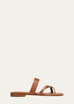 Manolo BlahnikSusa Flat Leather Sandals